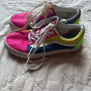 Vans Women's Sneakers - Pink,‎ Blue, Neon Green